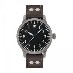 Niemiecki zegarek lotniczy Laco Saarbrucken Automatic 45mm 861752 na brązowym skórzanym pasku