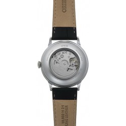 Transparentny dekiel prezentujący mechanizm automatyczny Orient F6B22