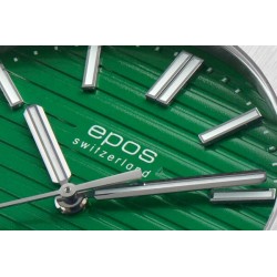 Zielona tarcza z indeksami – Epos Sportive Automatic 41mm