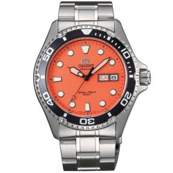 Zegarek nurek Orient Ray II Automatic 41mm TAA02006M9 z pomarańczową tarczą
