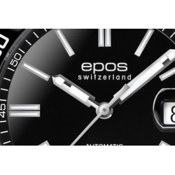 Czarna tarcza z indeksami – Epos Sportive Diver Automatic