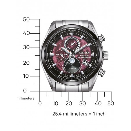 Citizen Eco-Drive Mondphase Titanium 43mm - Zegarek Męski