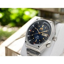 Orient SK Revival Neo 70’s 42mm – niebieska tarcza i stalowa koperta