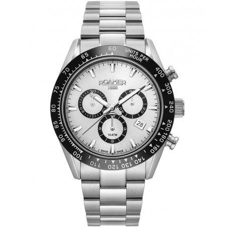 Zegarek męski Roamer Monza 100 Chronograph 42mm 850837 41 15 20 – widok tarczy.