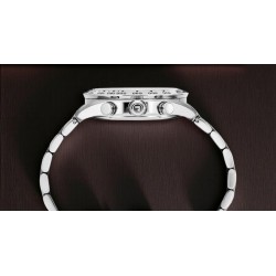 Zakręcana koronka i przyciski chronografu w zegarku Roamer Monza 100