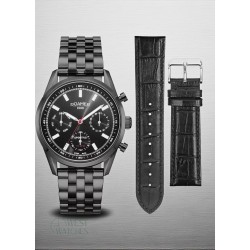 Zestaw Roamer Sportivo Limited Edition 43mm – dodatkowy czarny pasek skórzany w komplecie z zegarkiem