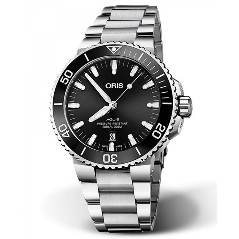 Zegarek męski Oris Aquis Date Automatic 43,5mm na bransolecie stalowej