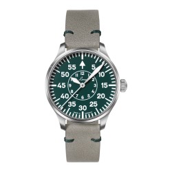 Zegarek męski Laco Pilot Aachen Automatic 39mm z zieloną tarczą