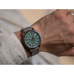 Męski zegarek Laco Automatic 39mm – pilot watch w stylu retro