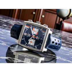 Luksusowy zegarek TAG Heuer Monaco Gulf – design inspirowany wyścigami.