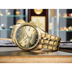 Zbliżenie tarczy Orient Contemporary – złote akcenty i detale