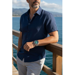 Edox Neptunian Automatic – solidna koperta i czarna tarcza.