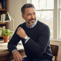 Zegarek Longines Automatic – styl vintage na nadgarstku mężczyzny.