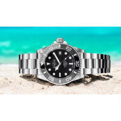 Ceramiczny bezel Davosa – zbliżenie na podziałkę nurkową