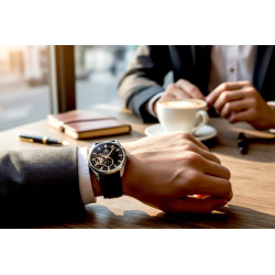 Orient RA-AR0005Y30B na męskim nadgarstku – elegancja i styl na co dzień.