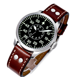 Zegarek Laco Aachen 42 mm – front tarczy w stylu pilota typu B