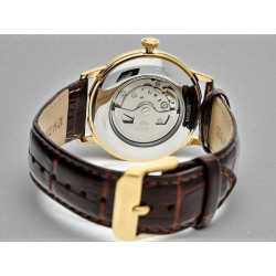 Przeszklony dekiel ukazujący automatyczny mechanizm Orient RA-AP0004S30B