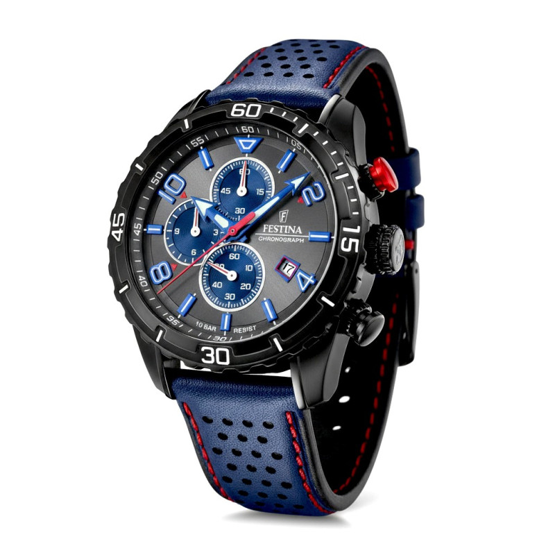 Festina Chrono Sport 45 mm – czarna tarcza i sportowy design