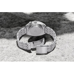 Stalowa bransoleta Orient z bezpiecznym zapięciem motylkowym