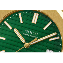 Zielona tarcza z indeksami – Epos Sportive Automatic 41mm