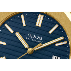 Niebieska tarcza z indeksami – Epos Sportive Automatic 41mm