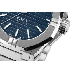 Fakturowana tarcza Epos Sport Open Heart Automatic 41mm