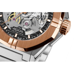 Przeszklony, zakręcany zegarka Epos Sport Skeleton Automatic 3506.139.34.15.30