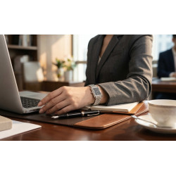 Zegarek damski Epos Ladies Diamond 8002.702.20.25.30 na nadgarstku