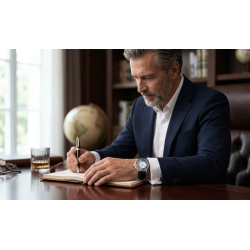 Epos Oeuvre D’Art Verso II 3435.313.20.26.25 na nadgarstku w stylizacji biznesowej