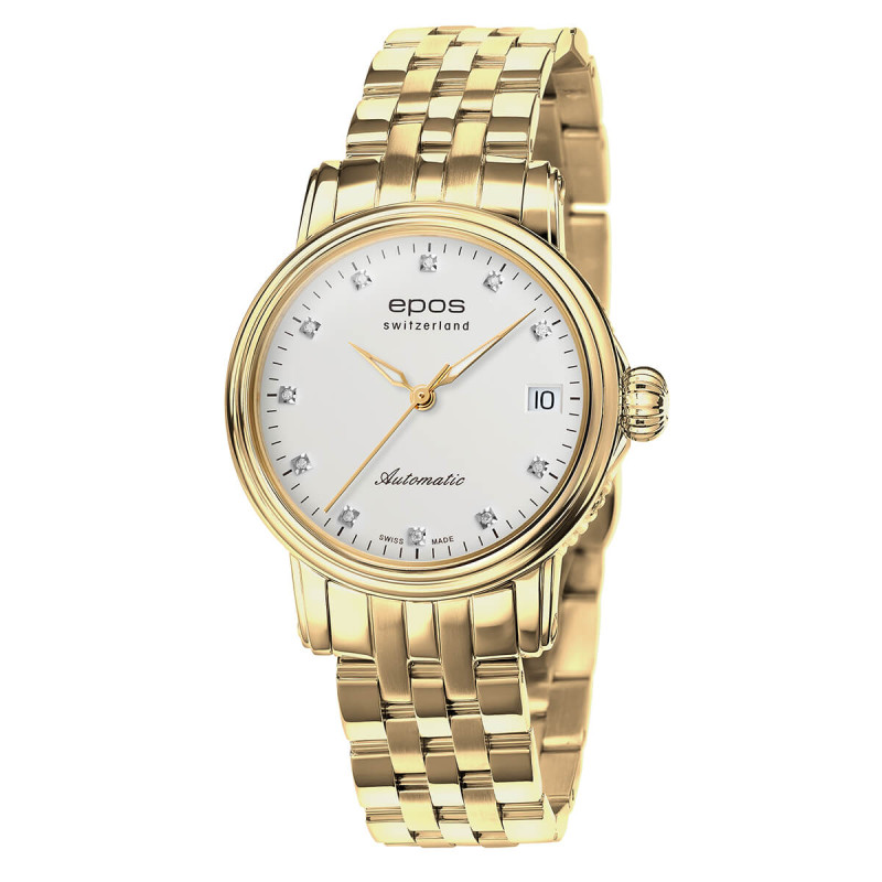 Zegarek damski Epos Diamond Automatic  4390.152.22.88.32 - widok z przodu