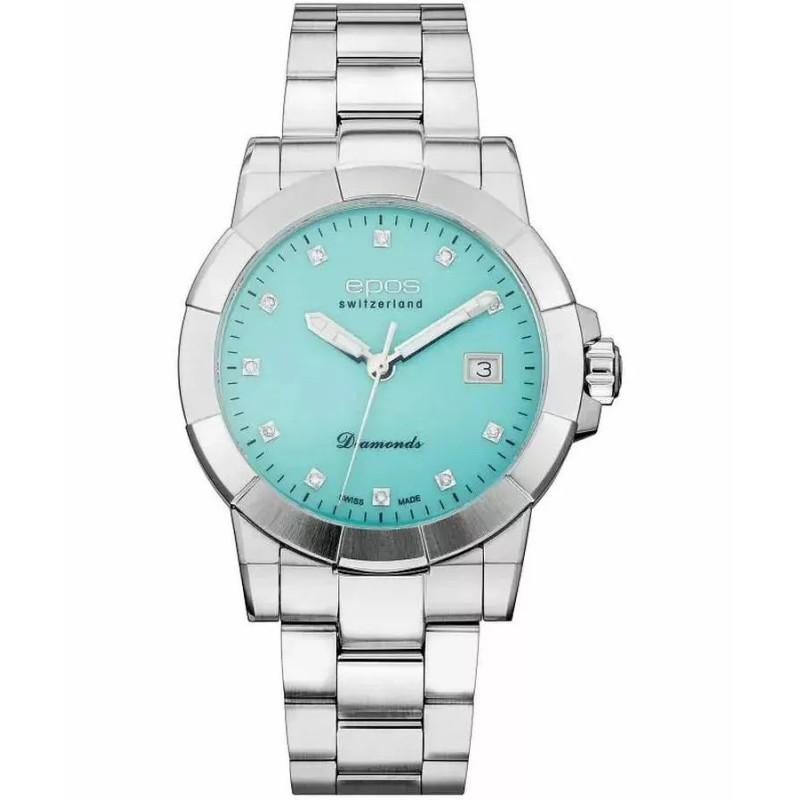 Zegarek damski Epos Quartz Lady Diamond 8001.700.20.89.30 - widok z przodu