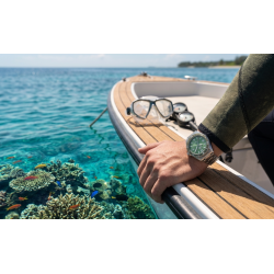 Zegarek męski Orient Sports Mako Solar Diver RA-WJ0001E10B nadgarstku