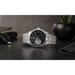 Czarna tarcza 38 mm przykryta szkiełkiem szafirowym