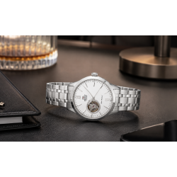 Srebrna tarcza 38 mm przykryta szkiełkiem szafirowym