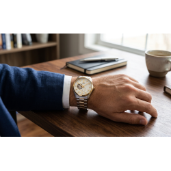 Orient Contemporary Open Heart Automatic RA-AR0001S10B na nadgarstku