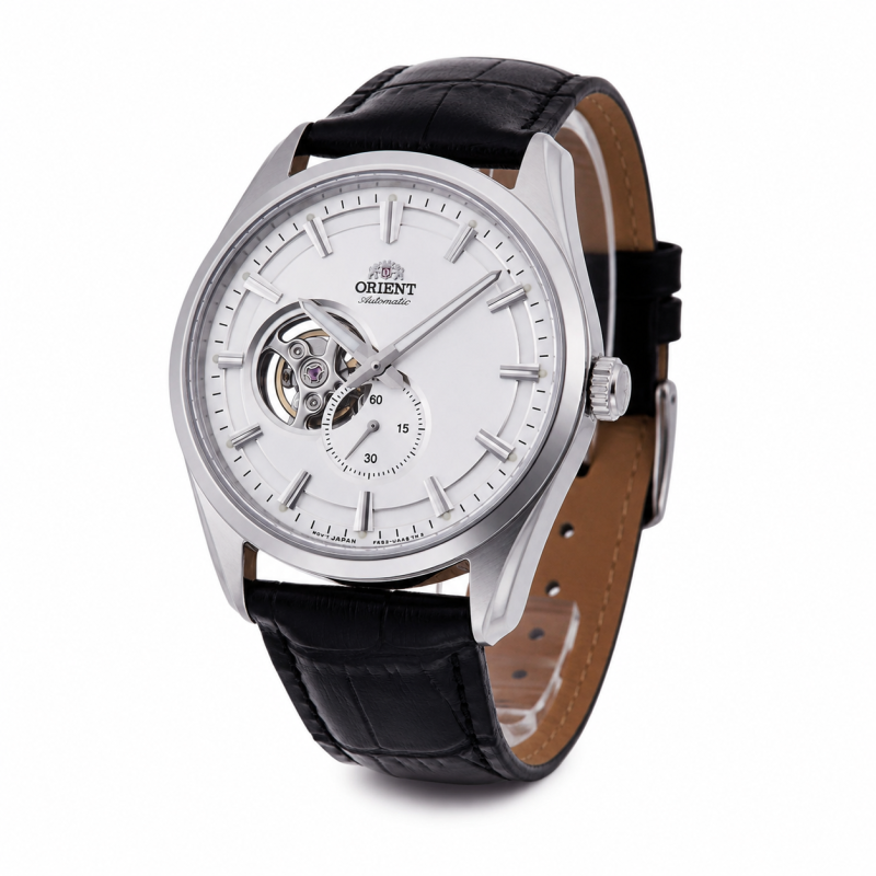 Zegarek męski Orient Contemporary Open Heart Automatic RA-AR0004S30B - widok z przodu