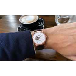 Orient Classic Open-Heart Automatic RA-AG0001S30B na nadgarstku
