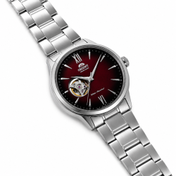 Srebrna koperta 40,5mm zestawiona ze srebrną bransoletą