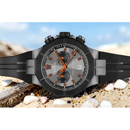 Edox 10113-37GNCA-GNO Delfin Chronograph Mens Watch 43mm 20ATM