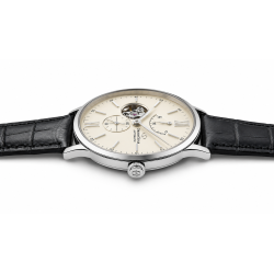 Elegancka srebrna koperta 40 mm ze stali nierdzewnej – klasyczny styl Orient Star