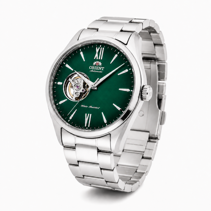 Zegarek męski Orient Classic Open-Heart Automatic 40,5mm RA-AG0026E10B - widok z przodu