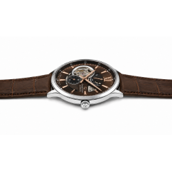 Elegancka srebrna koperta 41 mm ze stali nierdzewnej – klasyczny styl Orient Star