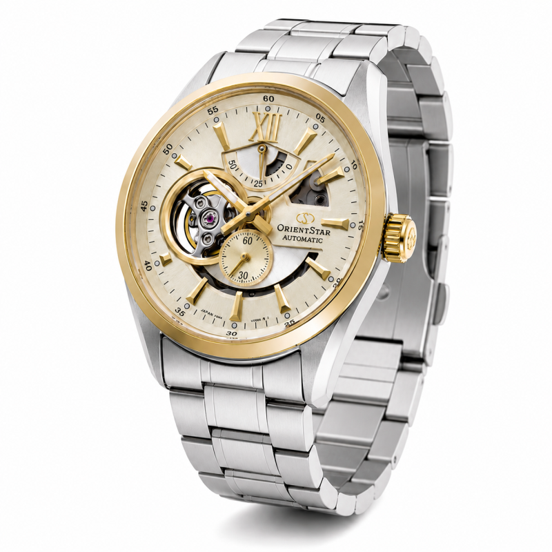 Zegarek męski Orient Star Contemporary Modern Skeleton RE-AV0124G00B - widok z przodu