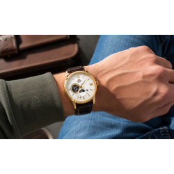 Orient Sun&Moon Open Heart Automatic RA-AS0010S10B na nadgarstku
