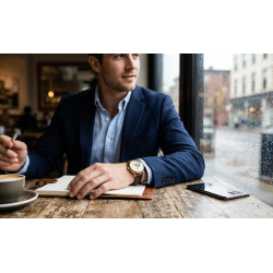 Orient Sun&Moon Open Heart Automatic RA-AS0010S10B na nadgarstku