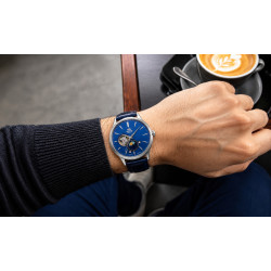 Orient Sun&Moon Open Heart Automatic RA-AS0103A10B na nadgarstku