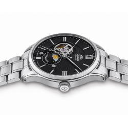 Elegancka srebrna koperta 42 mm ze stali nierdzewnej – klasyczny styl Orient