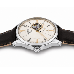 Elegancka srebrna koperta 40 mm ze stali nierdzewnej – klasyczny styl Orient Star