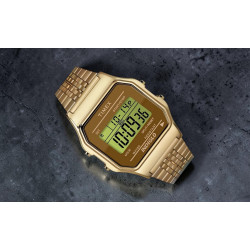 Cyfrowy zegarek unisex Timex Classic 80 Indiglo TW2P48700 na stalowej bransolecie
