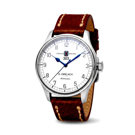 Zegarek G. Gerlach Dywizjon 303 Automatic 43mm – polski zegarek lotniczy.
